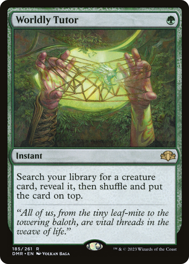 Worldly Tutor [Dominaria Remastered]