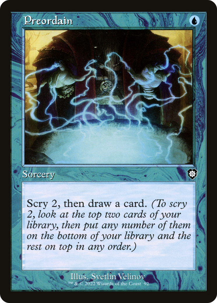Preordain (Retro) [The Brothers' War Commander]