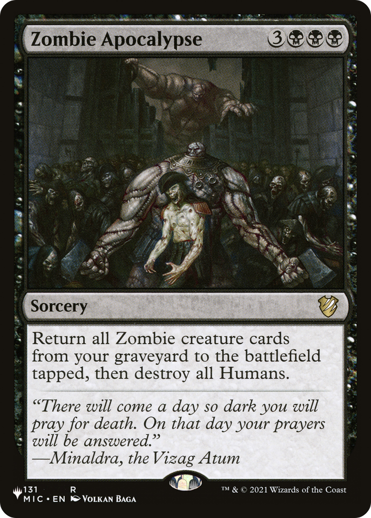 Zombie Apocalypse [The List]