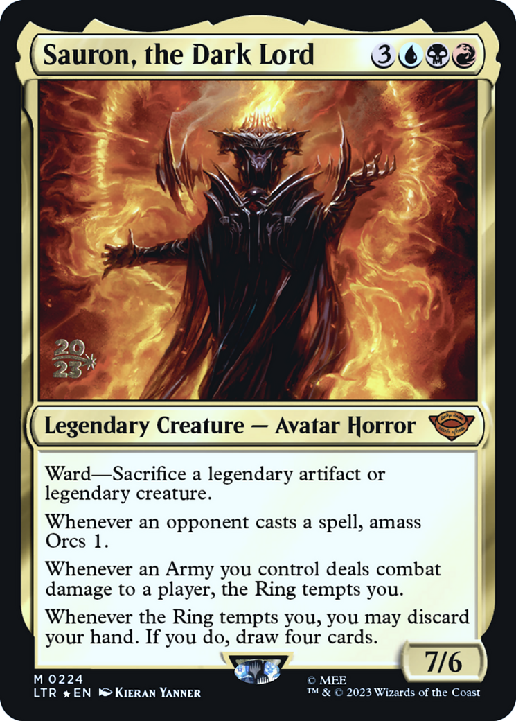 Sauron, the Dark Lord [The Lord of the Rings: Tales of Middle-Earth Prerelease Promos]