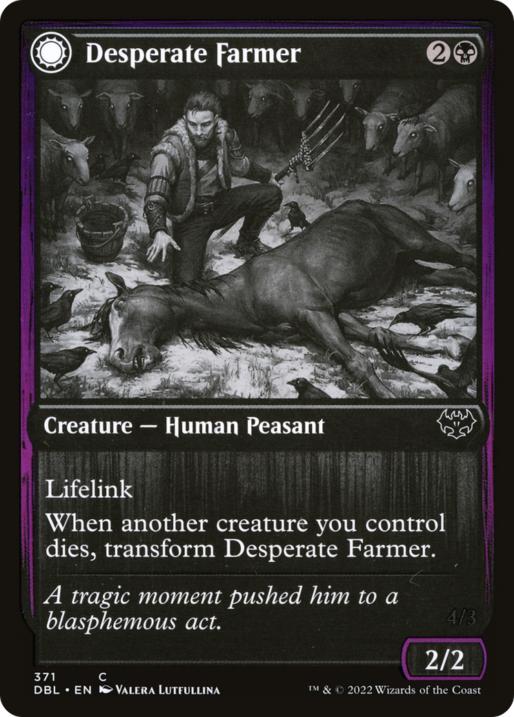 Desperate Farmer // Depraved Harvester [Innistrad: Double Feature]