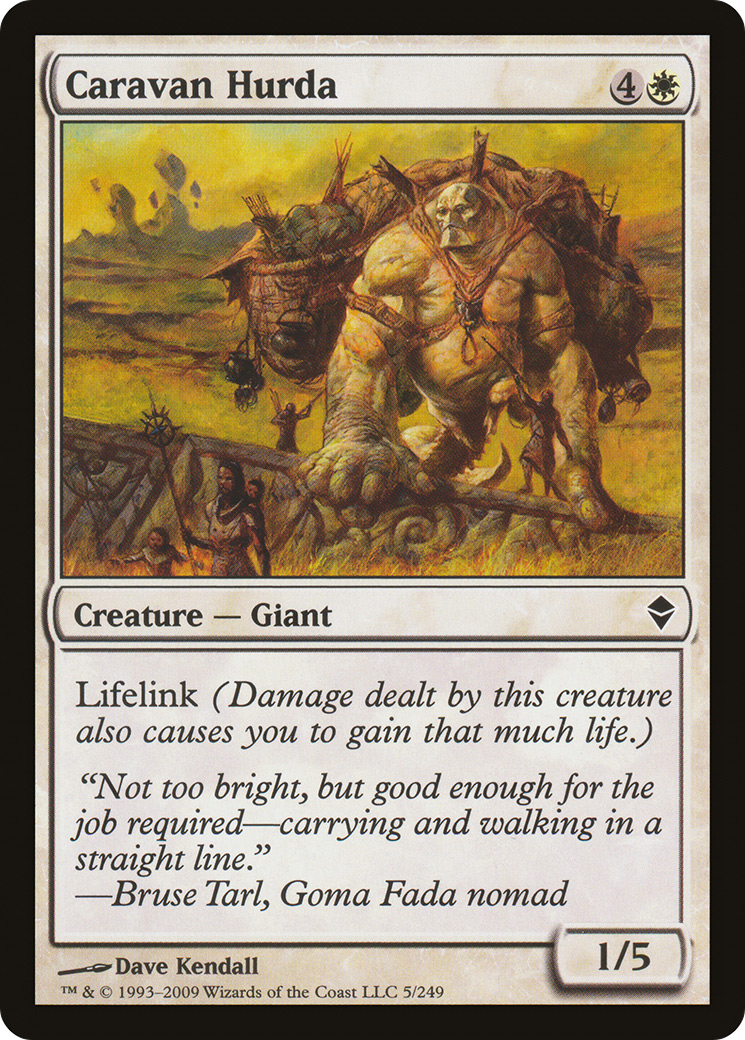 Caravan Hurda (ZEN-005) - Zendikar Foil