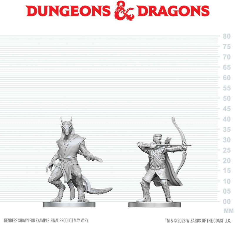 D&D Nolzur's Marvelous Miniatures: Elf Ranger & Dragonborn Monk