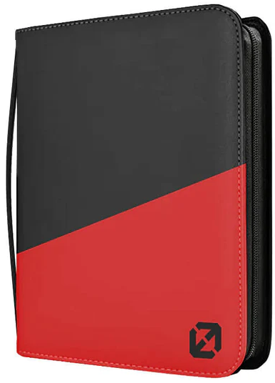EVORETRO Shield+ 3x4 Toploader Binder - Black/Red