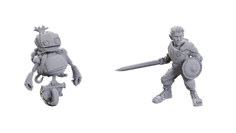 Critical Role Unpainted Miniatures: Orym, of the Air Ashari & Fresh Cut Grass