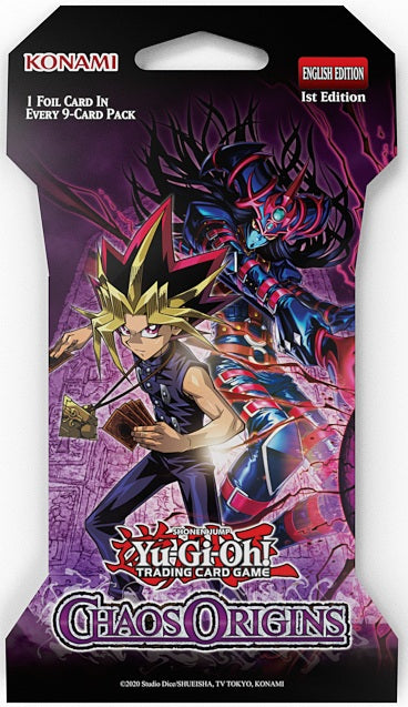 Yugioh - Chaos Origins - 1st Edition Sleeved Booster