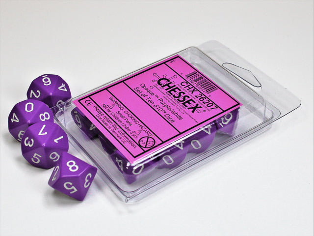 Chessex Opaque Dice Set 10D10