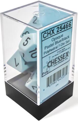 Chessex Opaque Pastel 7-Die Set Polyhedral