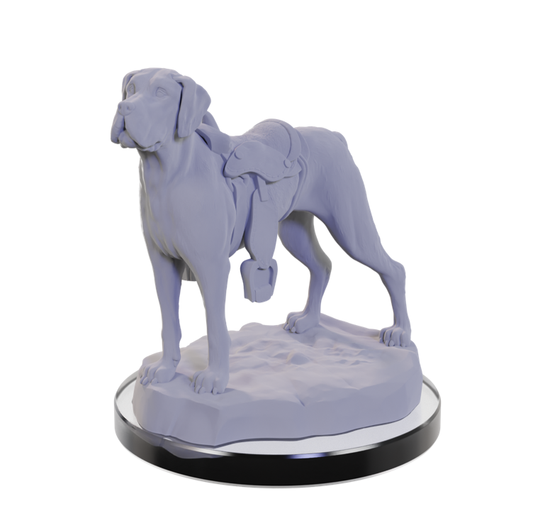 WizKids Deep Cuts Unpainted Miniatures: Dog Companions