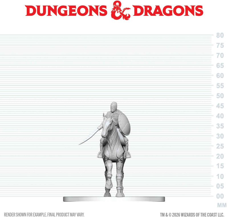 D&D Nolzur's Marvelous Miniatures: Nimblewright Steed with Rider
