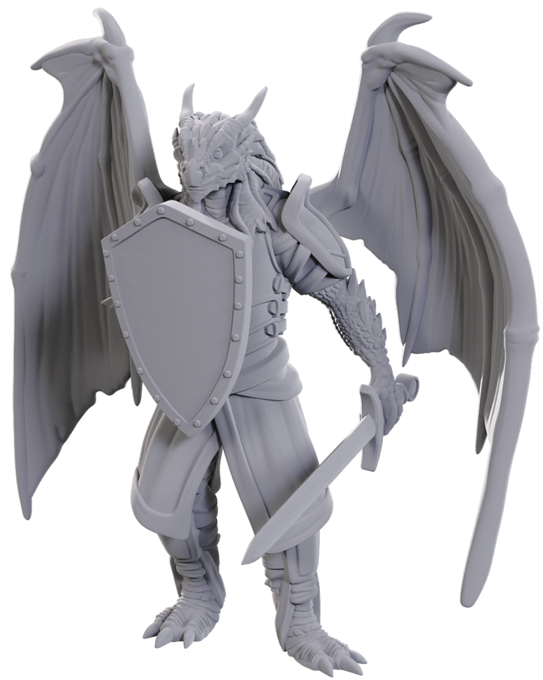 D&D Nolzur’s Marvelous Miniatures: Dragonborn of Bahamut