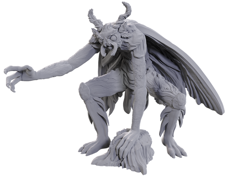 WizKids Deep Cuts Unpainted Miniature: Mothman