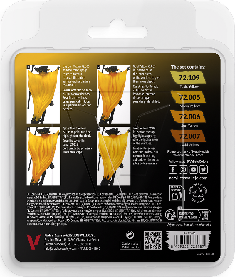 Vallejo: Game Color Set - Yellow