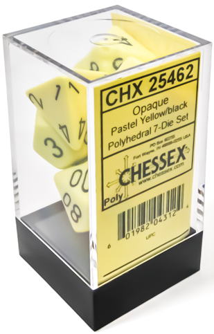 Chessex Opaque Pastel 7-Die Set Polyhedral