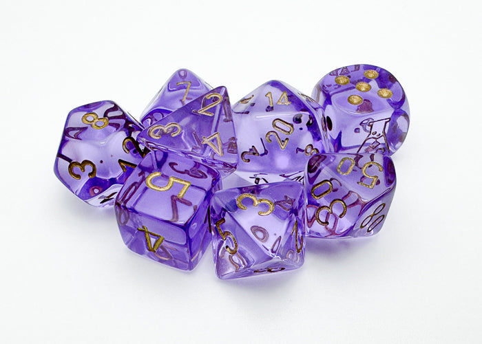 Chessex: Polyhedral Translucent Dice sets