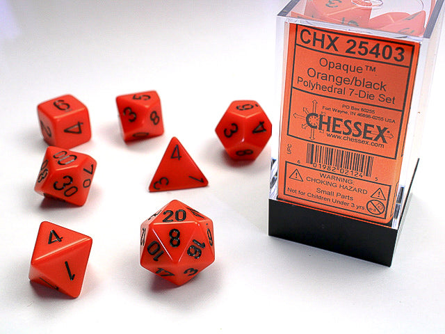 Chessex: Opaque 7-Die set