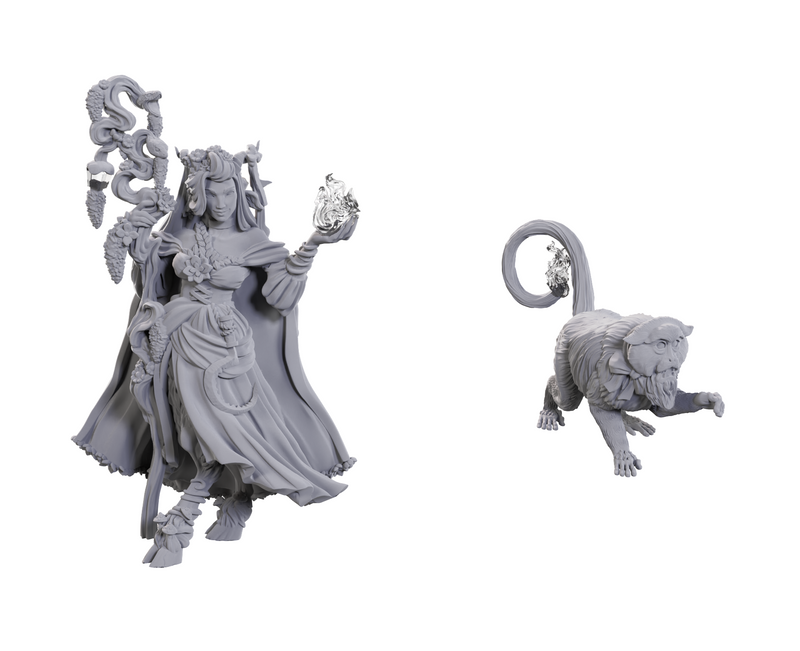 Critical Role Unpainted Miniatures: Fearne Calloway & Mister