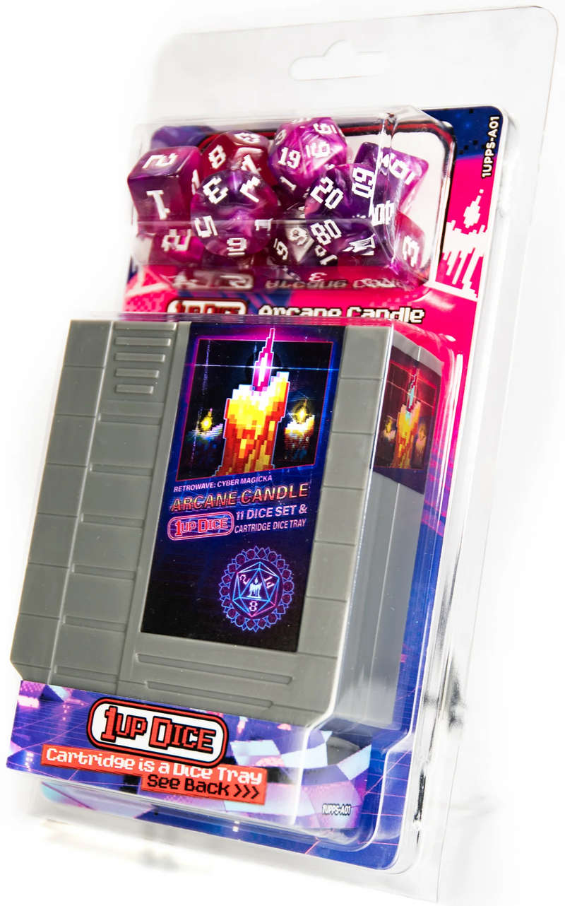 1UP-DICE ARCANE CANDLE POLYHEDRAL DICE SET