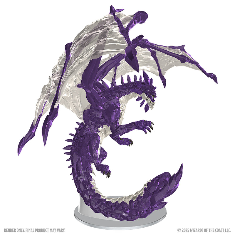 D&D Icons of the Realm - Adult Amethyst Dragon Boxed Miniature