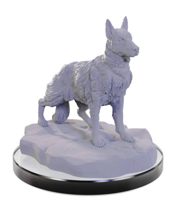 WizKids Deep Cuts Unpainted Miniatures: Dog Companions