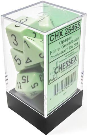 Chessex Opaque Pastel 7-Die Set Polyhedral