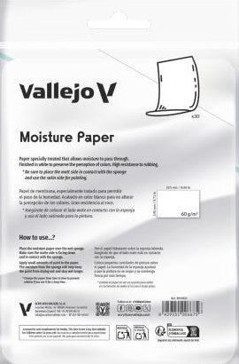 Vallejo - Wet Palette Moisture Paper Sheets 30ct