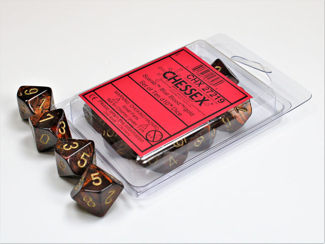 Chessex Scarab Dice Set 10D10