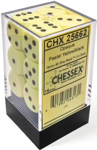 Chessex Opaque Pastel D6 16mm