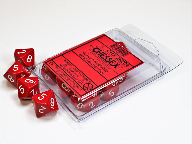 Chessex Opaque Dice Set 10D10