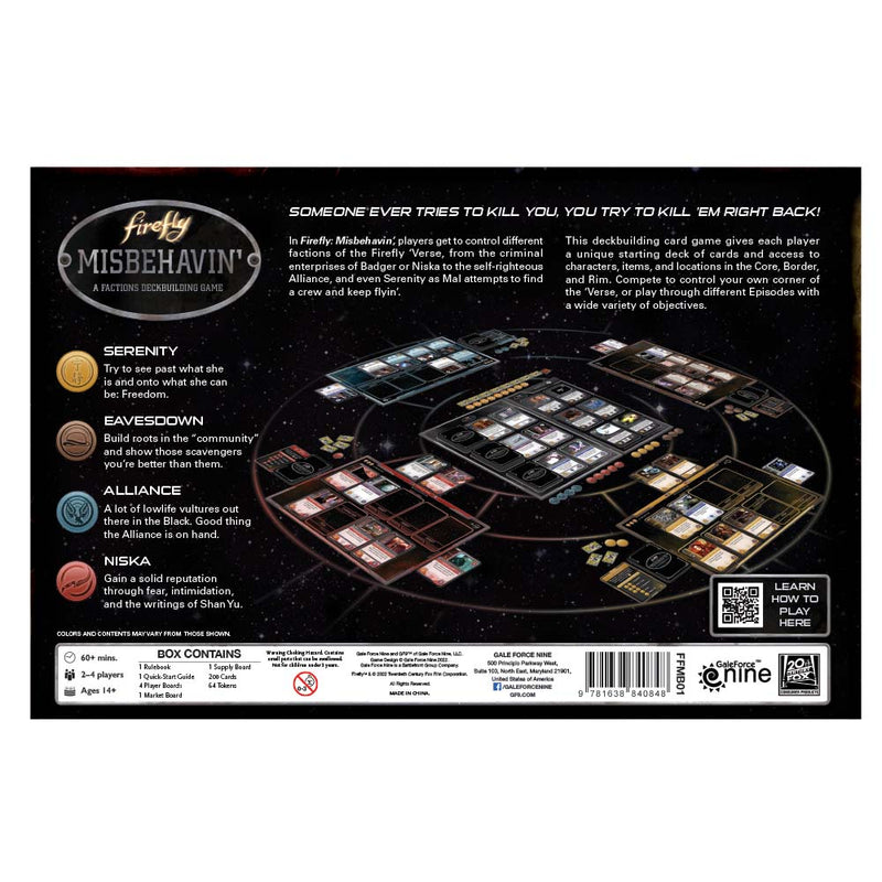 Firefly: Misbehavin' Factions Deck Building Game