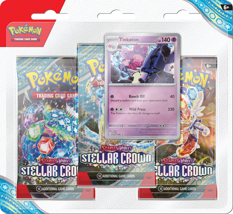 Pokemon Scarlet & Violet: Stellar Crown 3PK Blister