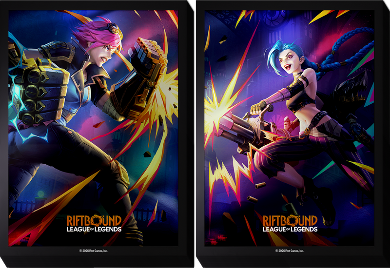 Riftbound: League of Legends - Vendetta Art Sleeves - Vi & Jinx