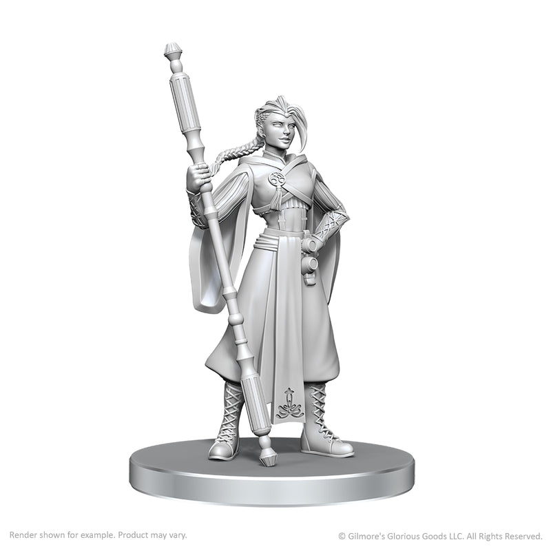 Critical Role Unpainted Miniatures - Beauregard Lionett & Caleb Widogast