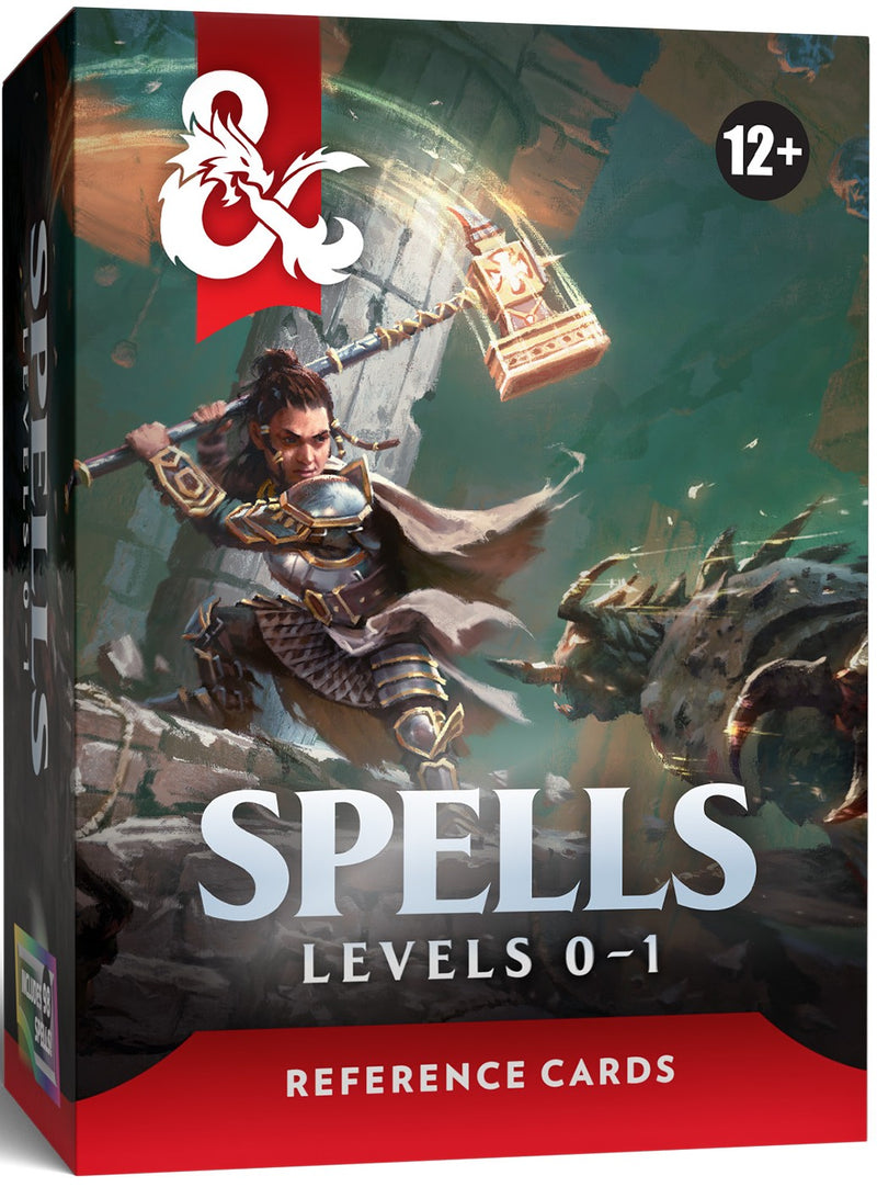 D&D - Reference Cards Spells - Levels 0-1