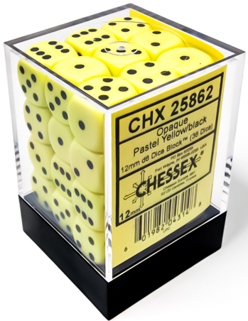 Chessex Opaque Pastel D6 12mm