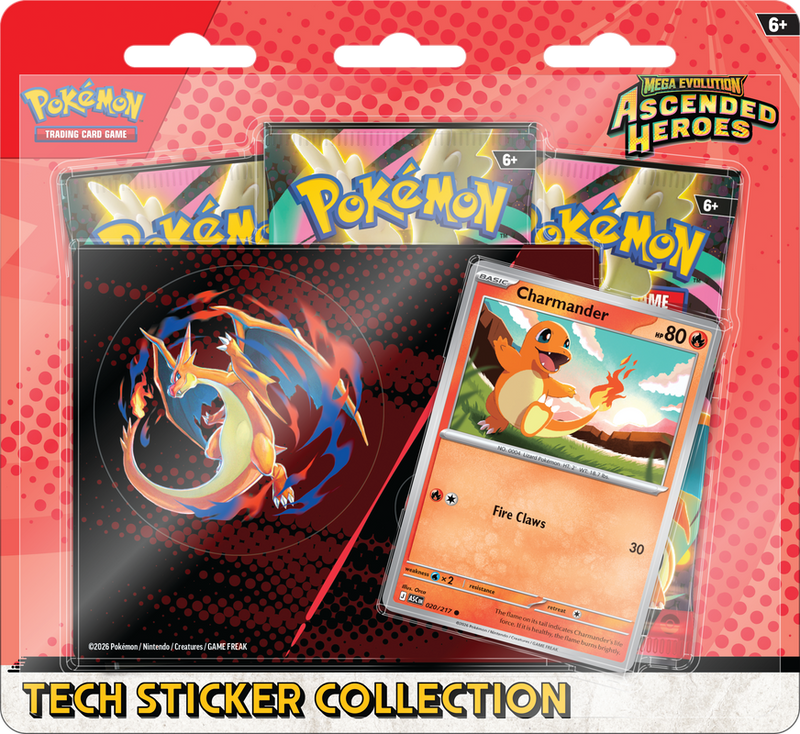 Pokemon - Ascended Heroes Tech Sticker Collection [Charmander]