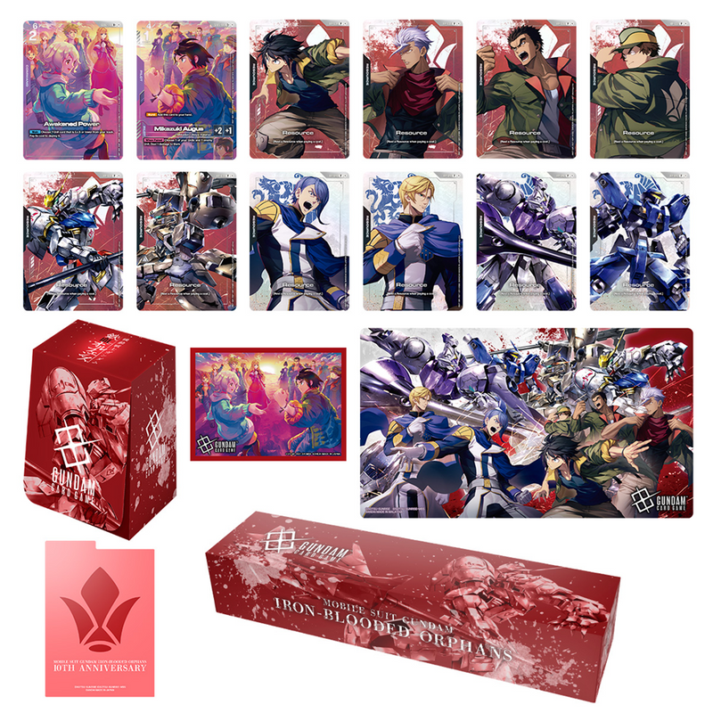 Gundam Card Game - PB02 Premium Accessory Set Iron-Blooded Orphans