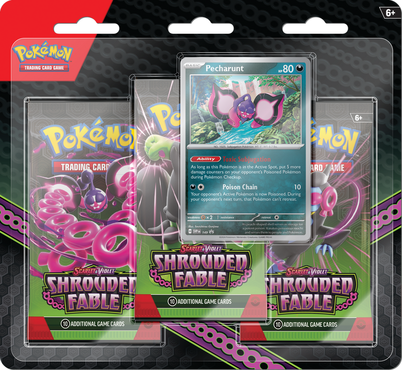 Pokemon Scarlet & Violet - Shrouded Fable 3pk Blister