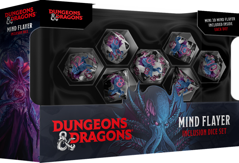 D&D Mind Flayer Resin Dice Set
