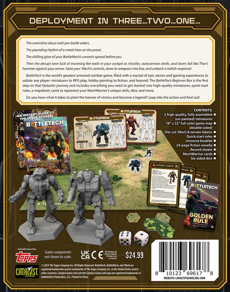 BATTLETECH BEGINNER BOX 40TH ANNIVERSARY EDITION