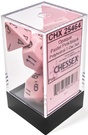 Chessex Opaque Pastel 7-Die Set Polyhedral