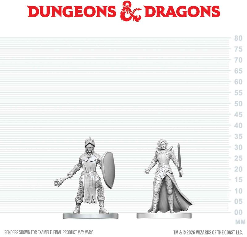 D&D Nolzur's Marvelous Miniatures: Black Gauntlet & Zhentilar Paladin of Bane