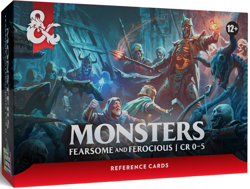 D&D - Reference Cards Monsters:  Fearsome and Ferocious- CR 0-5