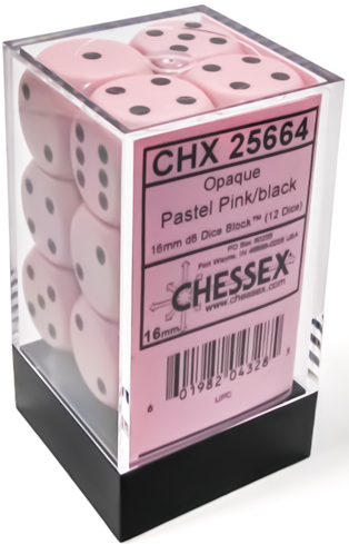 Chessex Opaque Pastel D6 16mm