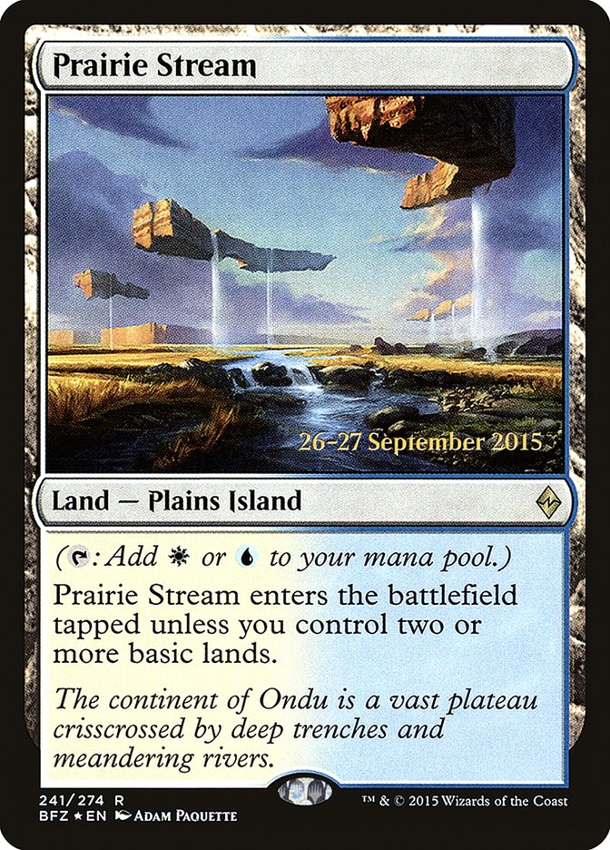 Prairie Stream [Battle for Zendikar Prerelease Promos] | HFX Games