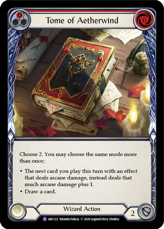 Tome of Aetherwind [ARC122] Unlimited Edition Rainbow Foil