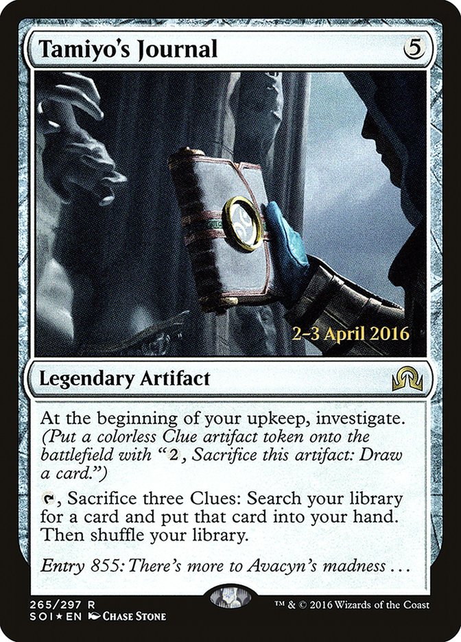 Tamiyo's Journal [Shadows over Innistrad Prerelease Promos] | HFX Games