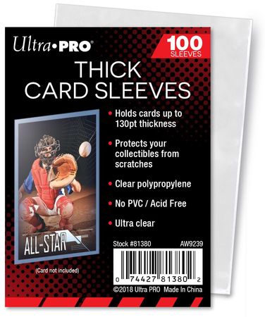 Ultra PRO Clear Thick Card Sleeves (130PT)