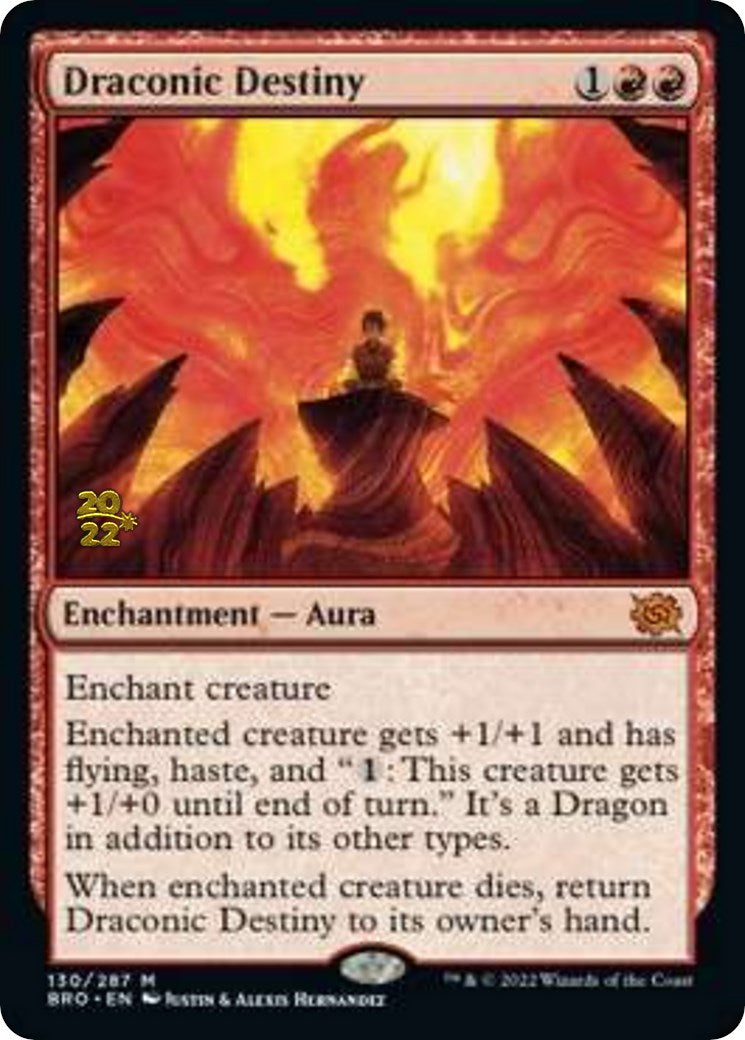 Draconic Destiny [The Brothers' War Prerelease Promos]