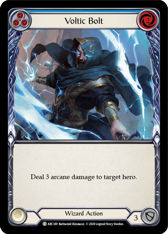 Voltic Bolt (Blue) [ARC149] Unlimited Edition Rainbow Foil